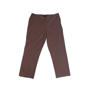 Rachel Zoe Women Pull on Pants Brown Casual Contemporary Plus Size 16